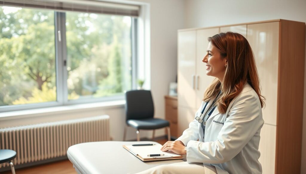 Women's wellness exam consultation